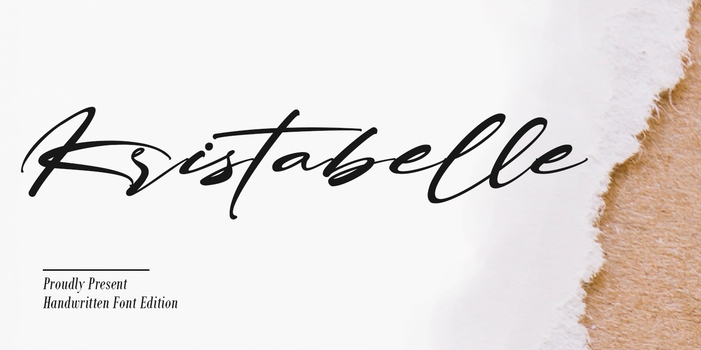 Beispiel einer Kristabelle-Schriftart